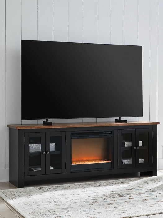 Wildenauer 76" TV Stand with Electric Fireplace - FAMSA Furniture (TX)