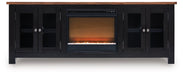 Wildenauer 76" TV Stand with Electric Fireplace - FAMSA Furniture (TX)
