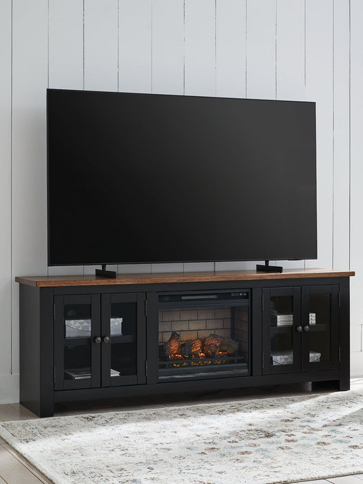 Wildenauer 76" TV Stand with Electric Fireplace - FAMSA Furniture (TX)