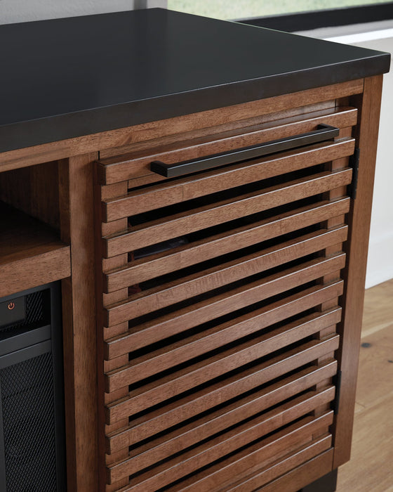 Kallari 84" TV Stand with Electric Fireplace - FAMSA Furniture (TX)