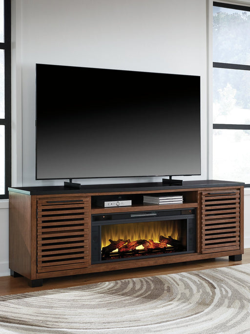 Kallari 84" TV Stand with Electric Fireplace - FAMSA Furniture (TX)
