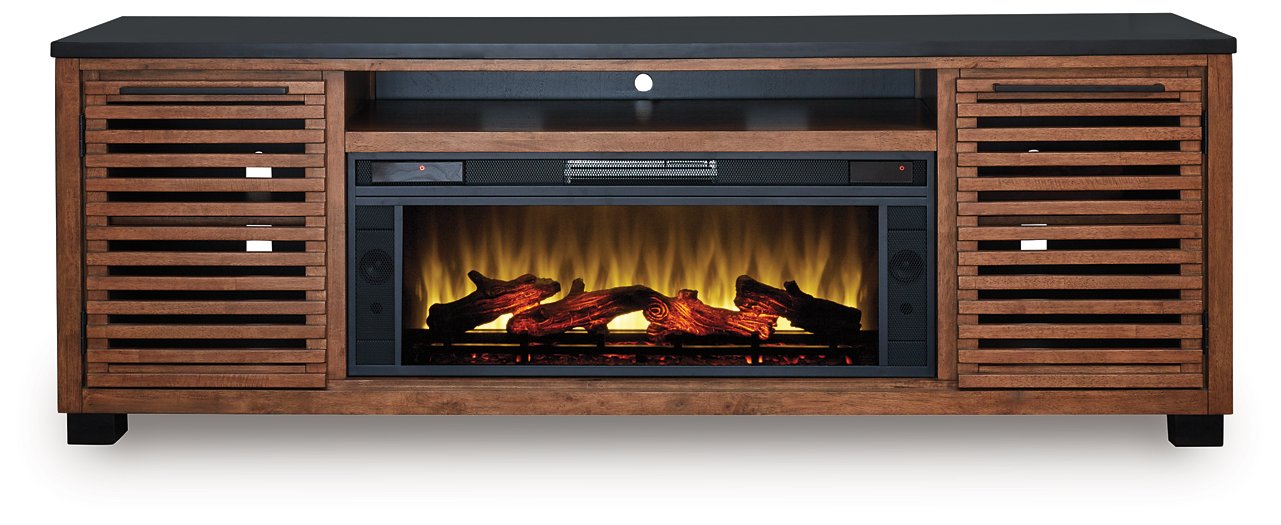 Kallari 84" TV Stand with Electric Fireplace - FAMSA Furniture (TX)