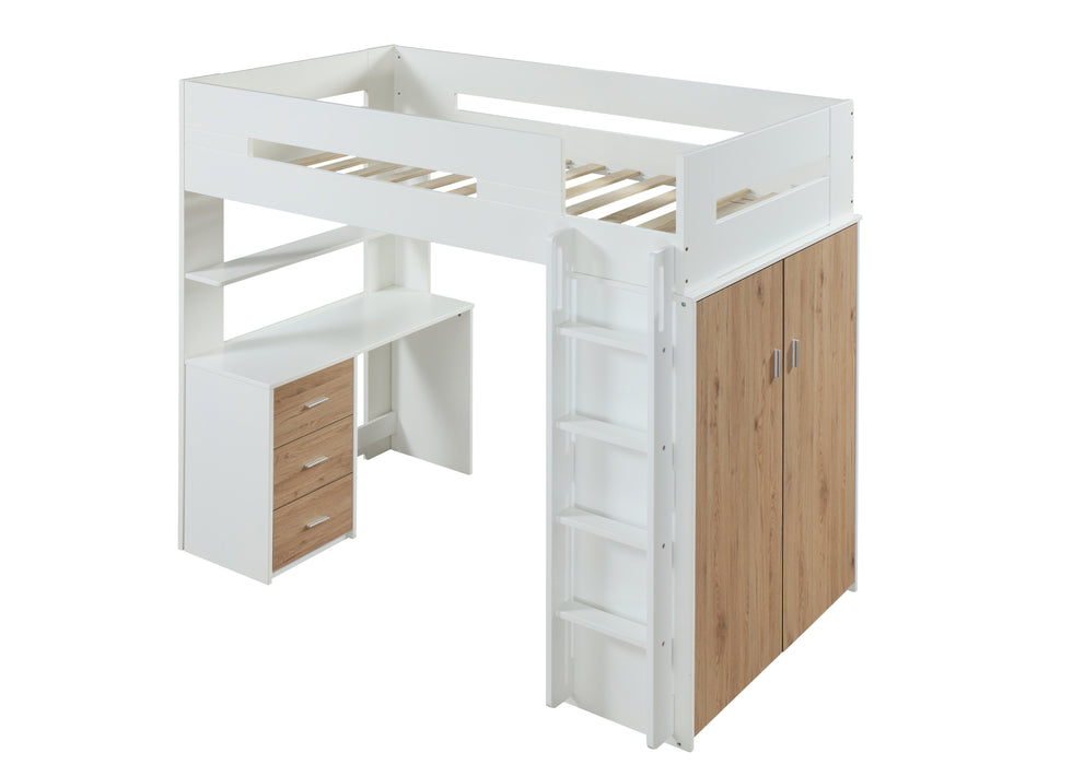 Nerice Twin Loft Bed w/Desk & Wardrobe - Image 10