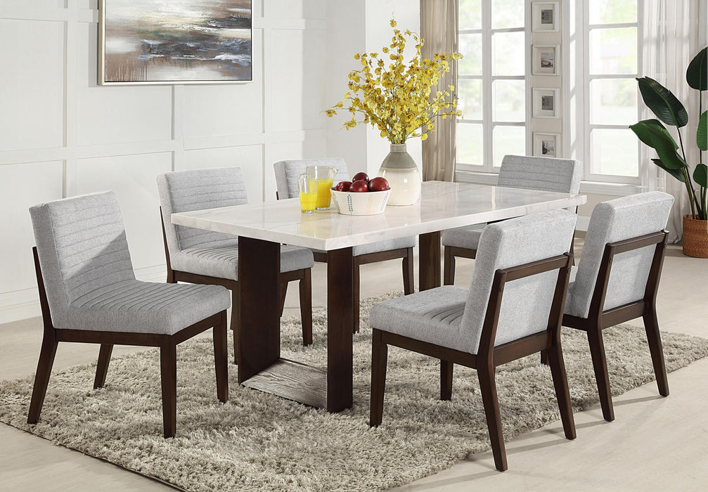 Edwyn Dining Table w/Natrual Marble Top - Image 11
