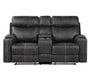 Hirah Motion Loveseat w/Console & USB Port - Image 11