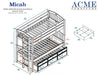 Micah Bunk Bed (T/T) w/Trundle & Storage - Image 3