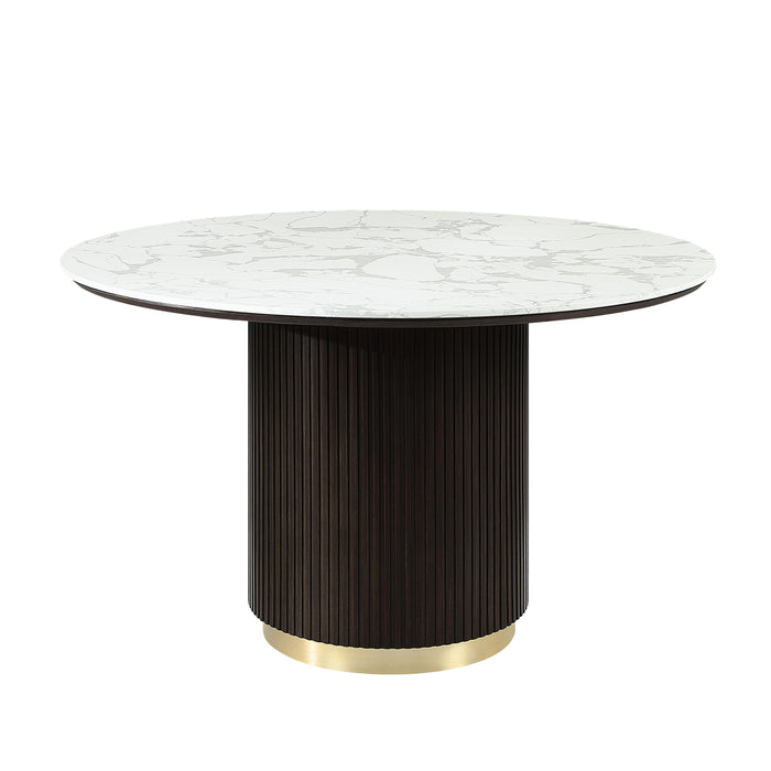Clayten Round Dining Table w/Marble - Image 7