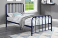 Bethany Twin Platform Bed in Blue - 1571BUT-1 - FAMSA Furniture (TX)