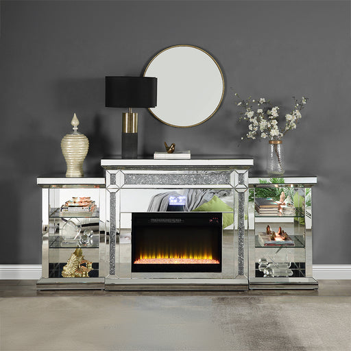 Noralie Fireplace w/LED & Bluetooth