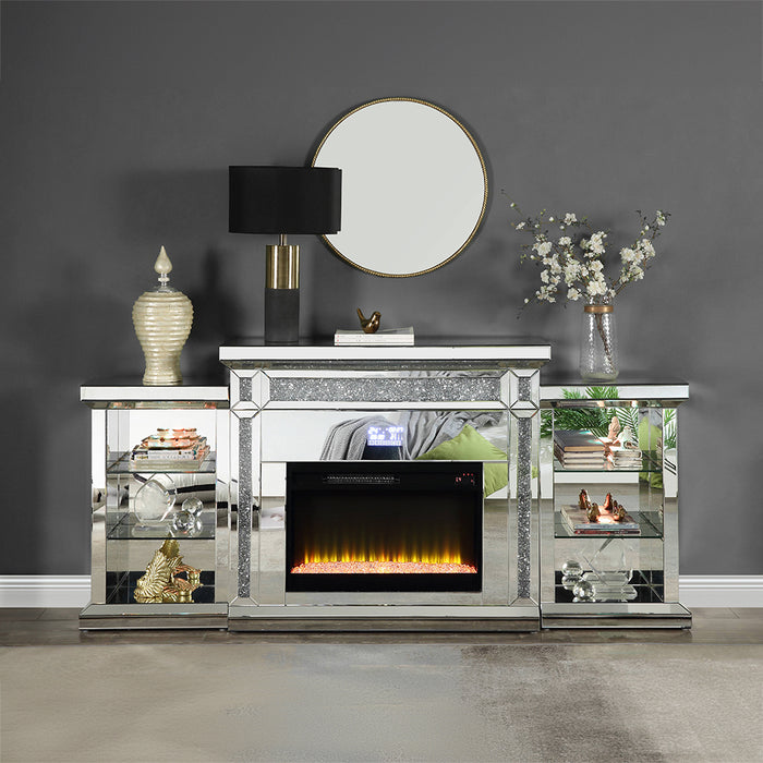 Noralie Fireplace w/LED & Bluetooth
