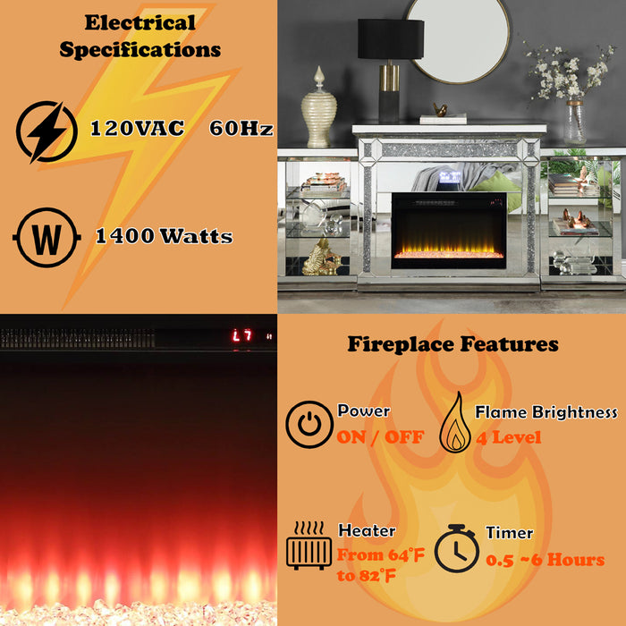 Noralie Fireplace w/LED & Bluetooth - Image 20