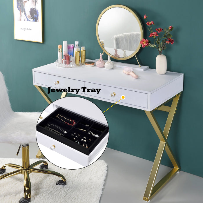 Coleen Vanity Desk w/Mirror & Jewelry Tray - Image 8
