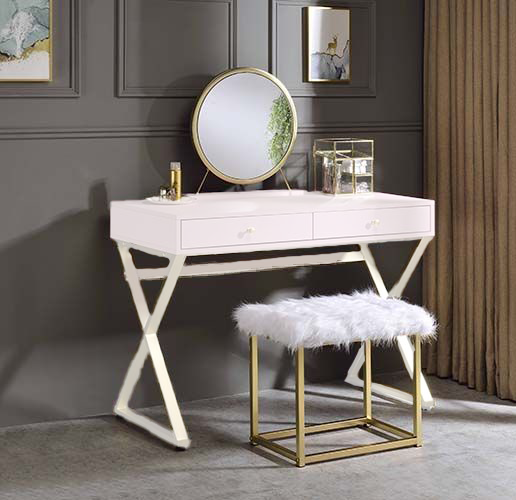 Adao Vanity Mirror & Stool - Image 2