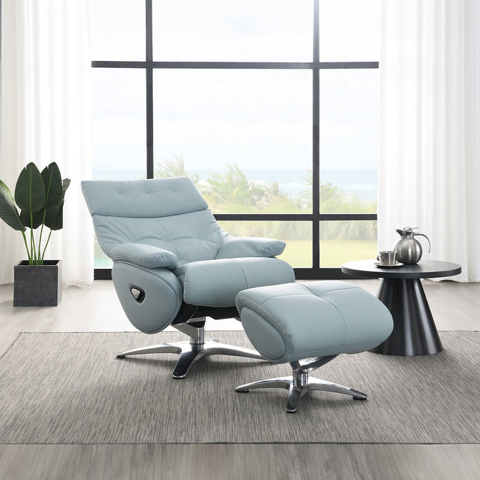 Janella Accent Chair w/Swivel & Ottoman - Image 7