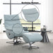Janella Accent Chair w/Swivel & Ottoman - Image 9
