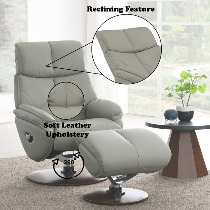 Kandoro Accent Chair w/Swivel & Ottoman - Image 9