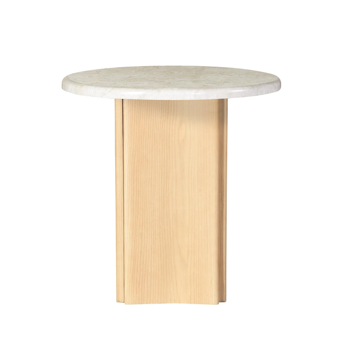 Qwin End Table w/Natrual Marble Top - Image 7