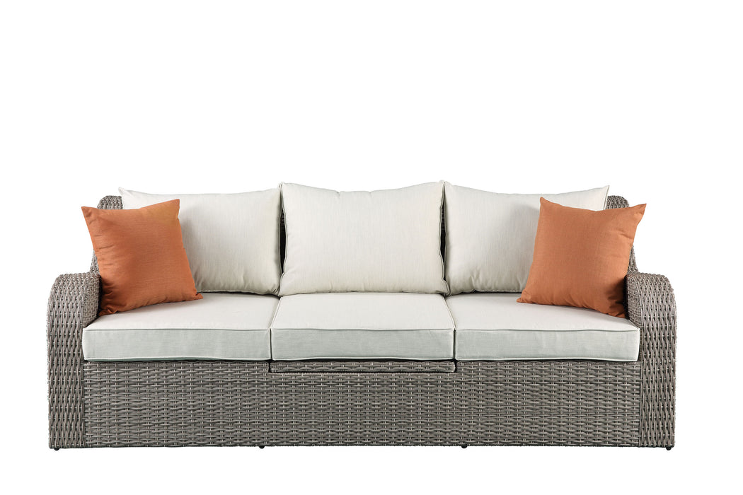 Salena Patio Sofa w/2 Pillows & 2 Ottomans - Image 11