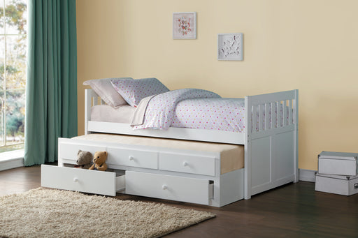 Galen (2) Twin/Twin Trundle Bed in White - B2053PRW-1* - FAMSA Furniture (TX)
