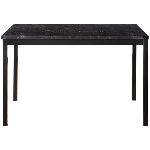 Tempe Dining Table, Faux Marble Top in Black - 2601BK-48 - FAMSA Furniture (TX)