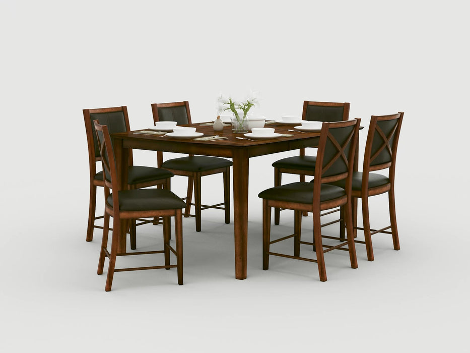 Verona Counter Height Chair in Brown - 727-24 - FAMSA Furniture (TX)