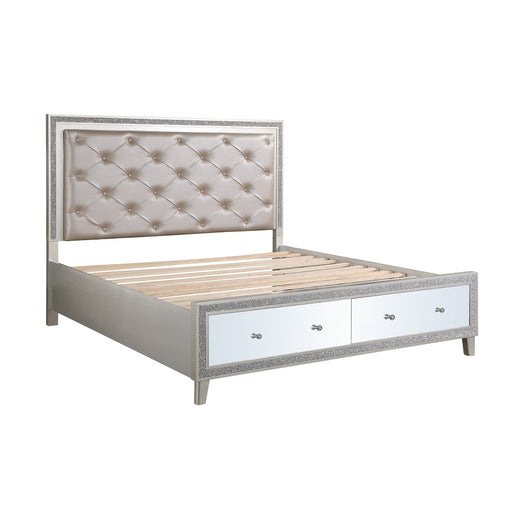 Sliverfluff Eastern King Bed w/Storage & LED - Image 2