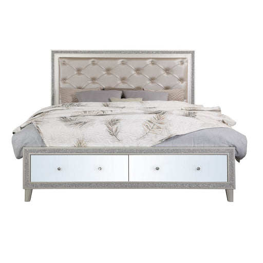 Sliverfluff Eastern King Bed w/Storage & LED - Image 3