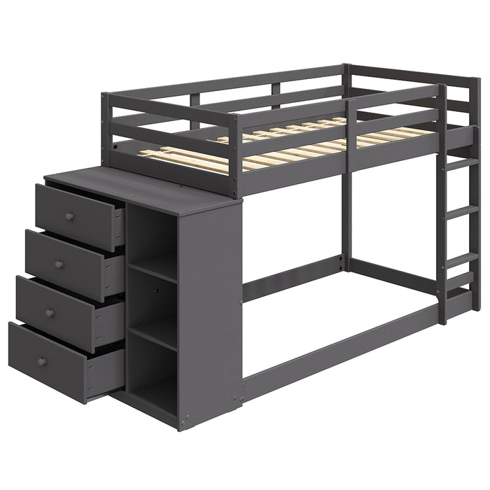 Gaston Bunk Bed (T/T) w/4 Drawers & 3 Compartments - Image 3