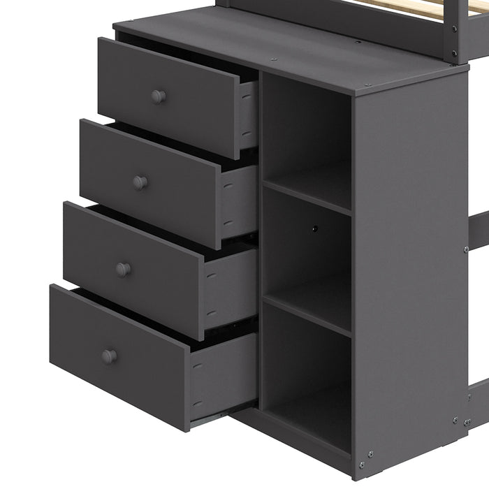 Gaston Bunk Bed (T/T) w/4 Drawers & 3 Compartments - Image 5