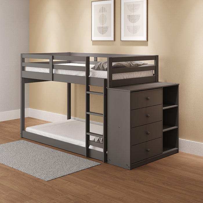 Gaston Bunk Bed (T/T) w/4 Drawers & 3 Compartments - Image 8