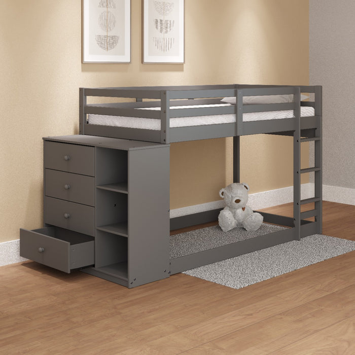 Gaston Bunk Bed (T/T) w/4 Drawers & 3 Compartments - Image 9