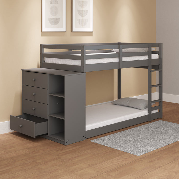 Gaston Bunk Bed (T/T) w/4 Drawers & 3 Compartments - Image 11