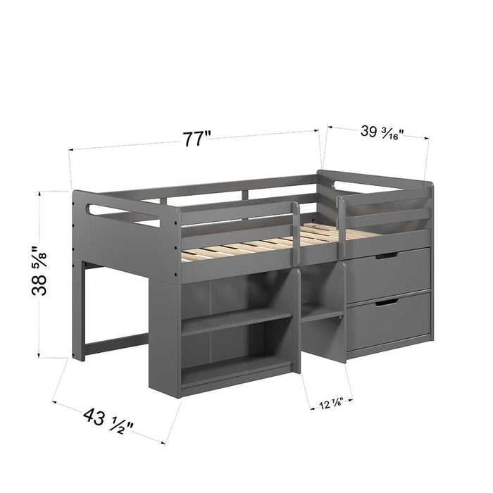 Fabiana Twin Loft Bed w/Storage - Image 8
