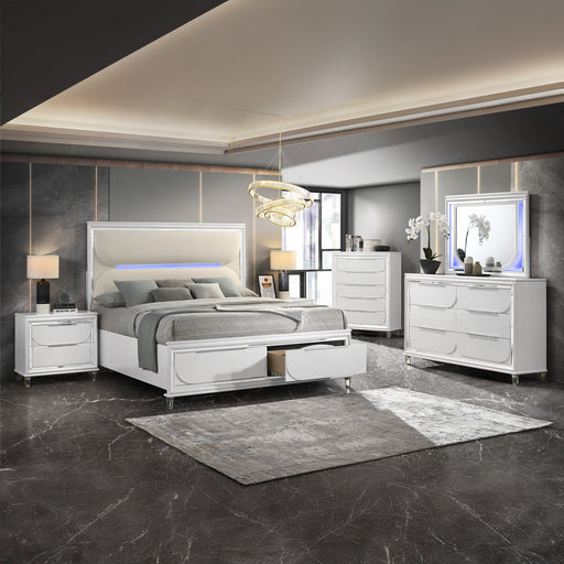 Tarian Queen Bed w/Storage & LED - Image 8