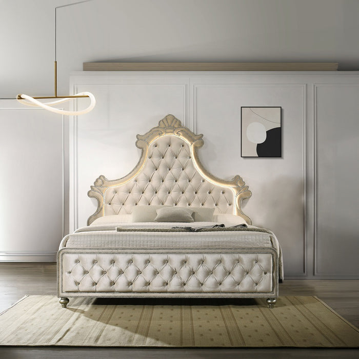 Lucienne Eastern King Bed w/LED - Image 3