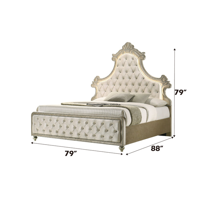Lucienne Eastern King Bed w/LED - Image 5