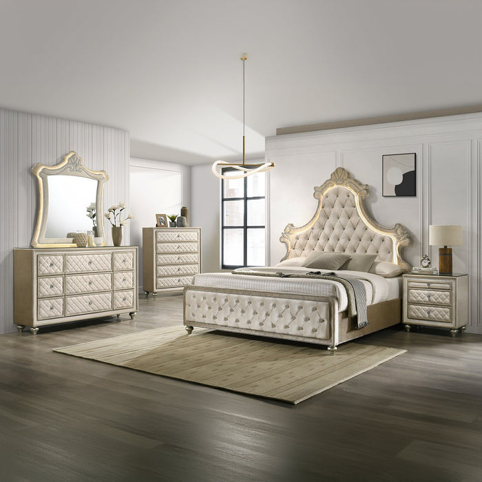 Lucienne Queen Bed w/LED - Image 4