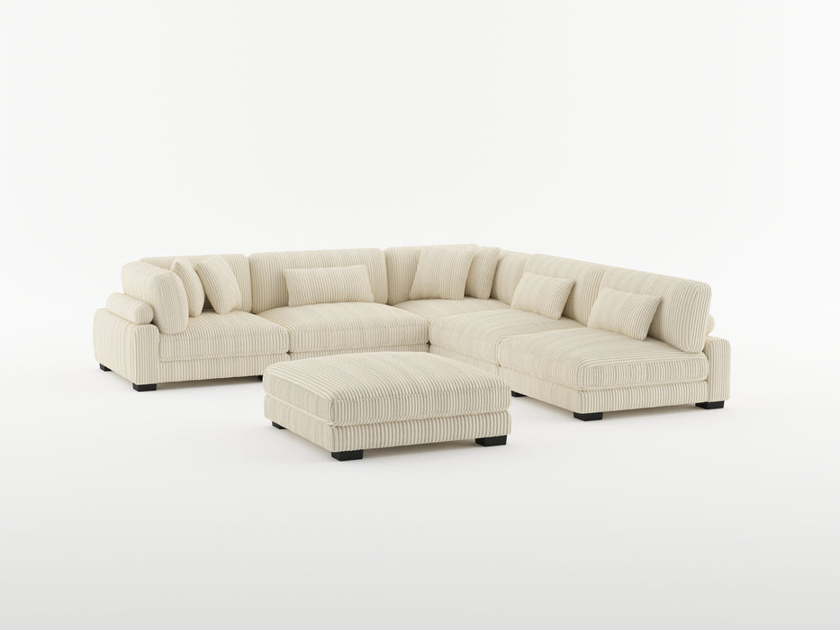 Traverse Corner Seat in Gray - 8555GY-CR - FAMSA Furniture (TX)