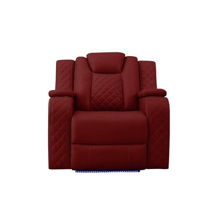SH8895RED-1 Pw Recln Chair W/ Pw Headrest image