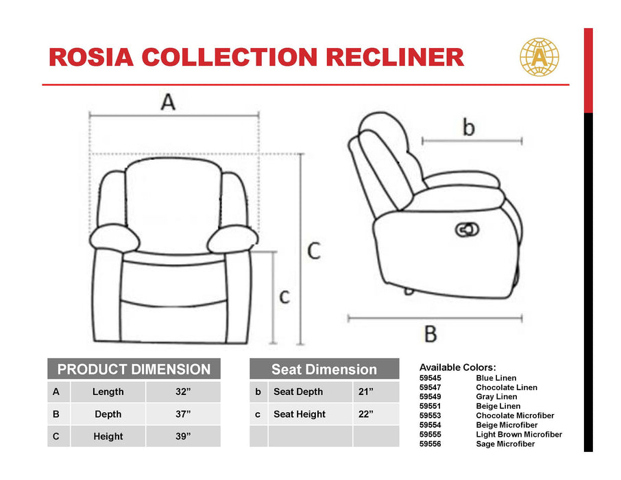 Rosia Motion Recliner - Image 8