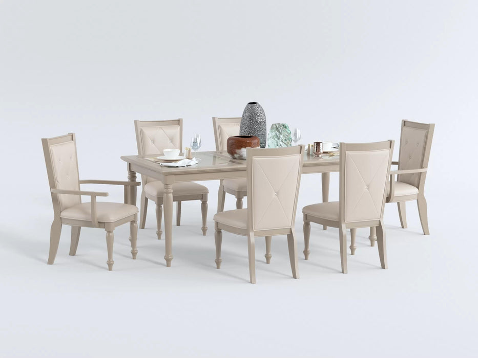 Celandine Side Chair in Gold/Silver/Champagne - 1928S - FAMSA Furniture (TX)