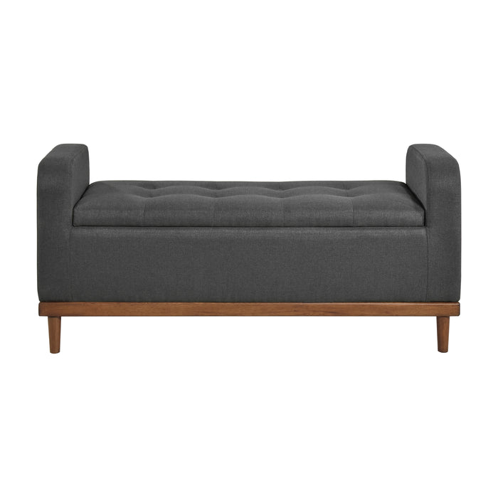 Brigitte Lift Top Storage Bench in Gray - 4590DG - FAMSA Furniture (TX)