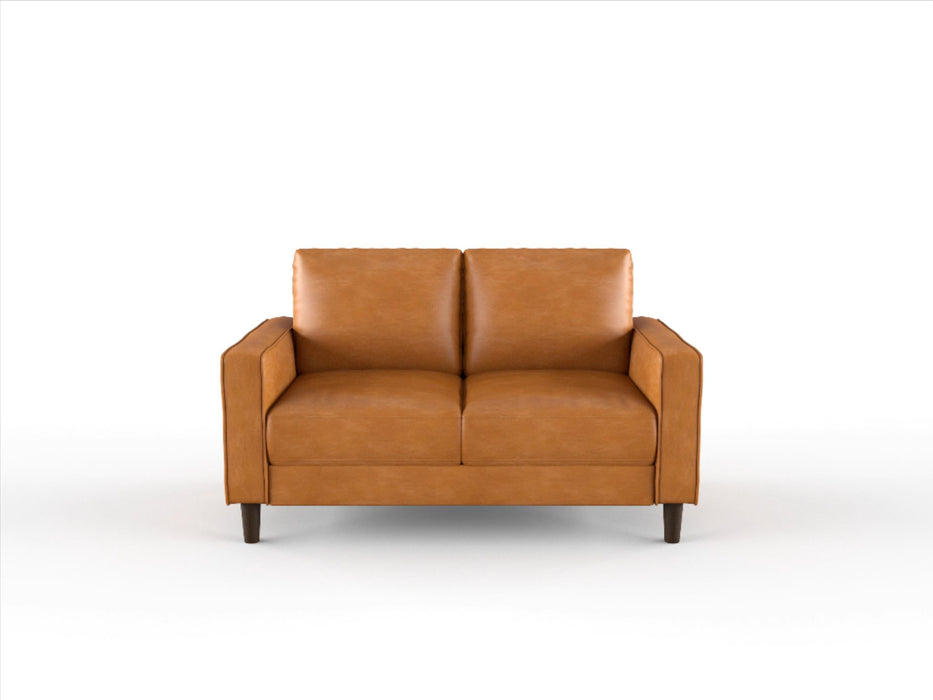 Malcolm 2pc Set: Sofa, Love in Brown - 9203BRW*2 - FAMSA Furniture (TX)