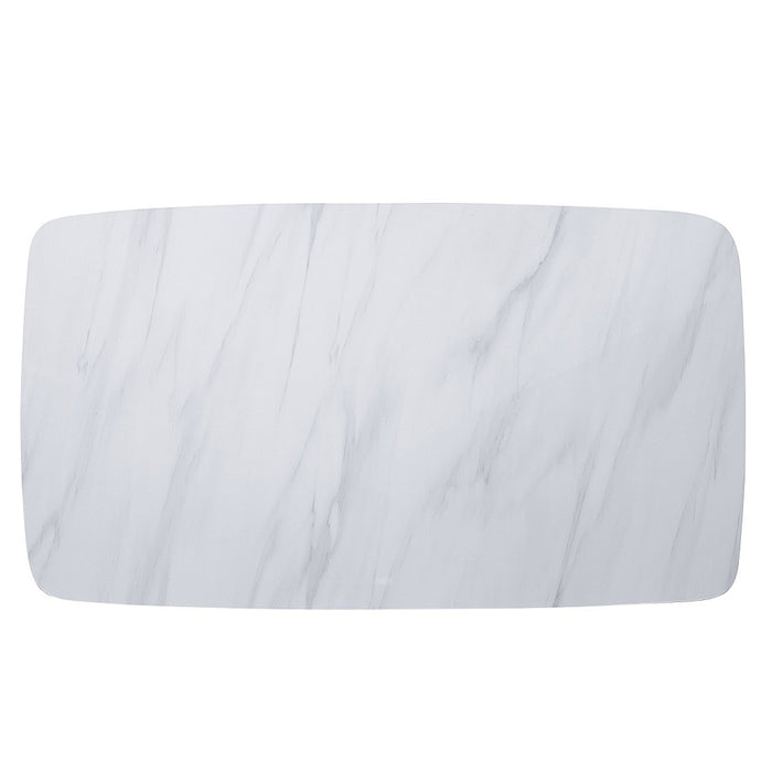 Madan Dining Table w/Natrual Marble Top - Image 4