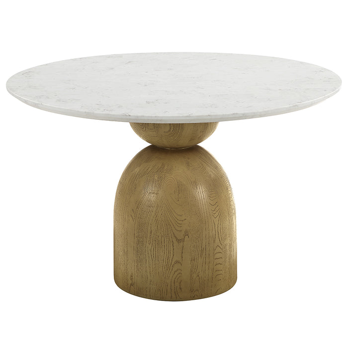 Kala Round Dining Table w/Natrual Marble Top - Image 2