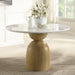 Kala Round Dining Table w/Natrual Marble Top