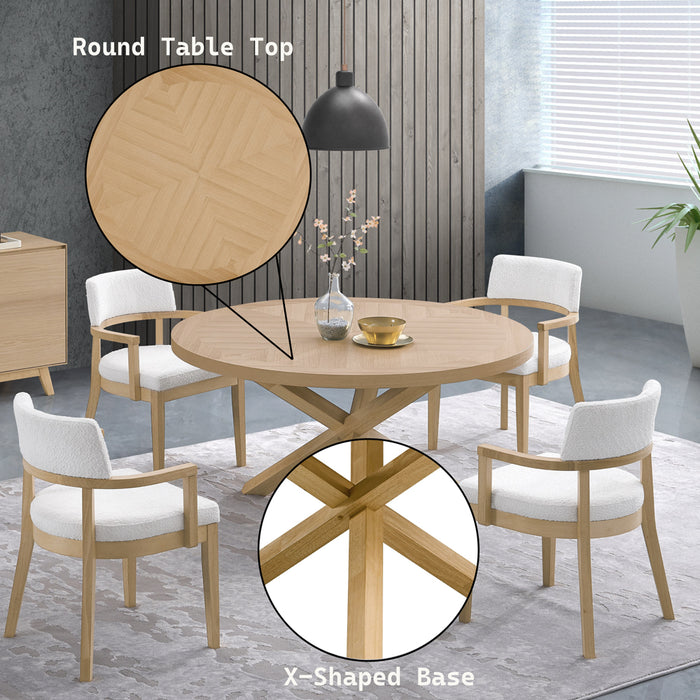 Kasem Round Dining Table - Image 6
