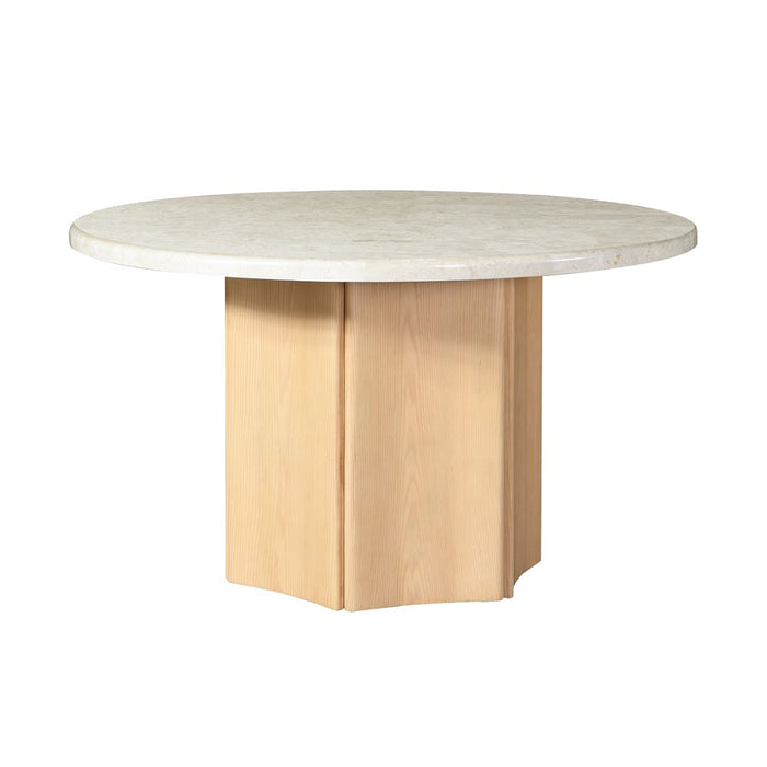 Qwin Round Dining Table w/Natrual Marble Top - Image 2