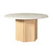 Qwin Round Dining Table w/Natrual Marble Top - Image 2
