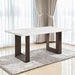 Edwyn Dining Table w/Natrual Marble Top - Image 5